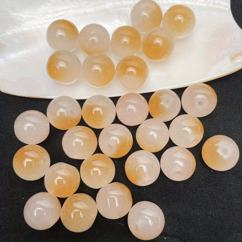 8mm 50pcs Dual Color Glass Beads for Jewelry Making DIY Bracelets & Necklaces