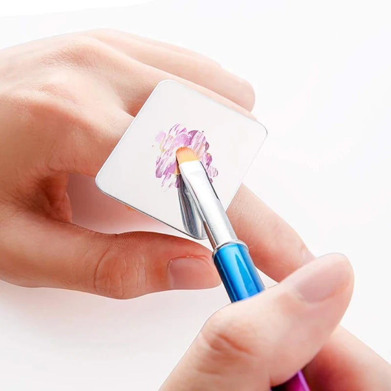 Heart Shape Nail Art Palette Ring with Spatula for Manicure & Makeup