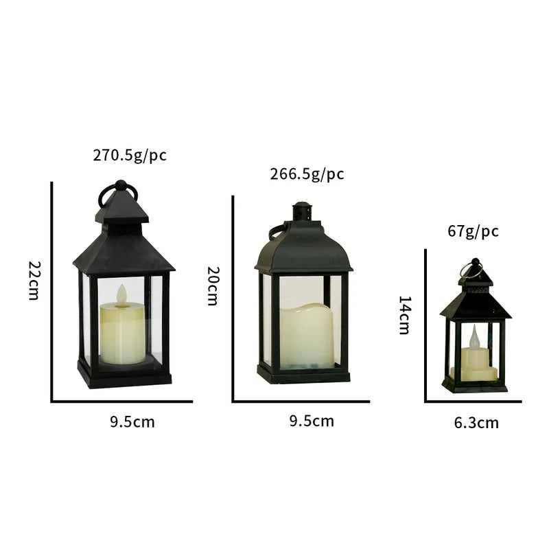 Portable LED Candle Lamp Outdoor Lantern for Camping Garden & Decor