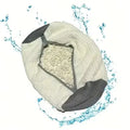 Fluffy Fiber Shoe Washing Bag with Zipper - 360° Surround Cleaning Reusable Laundry Protects Shoes
