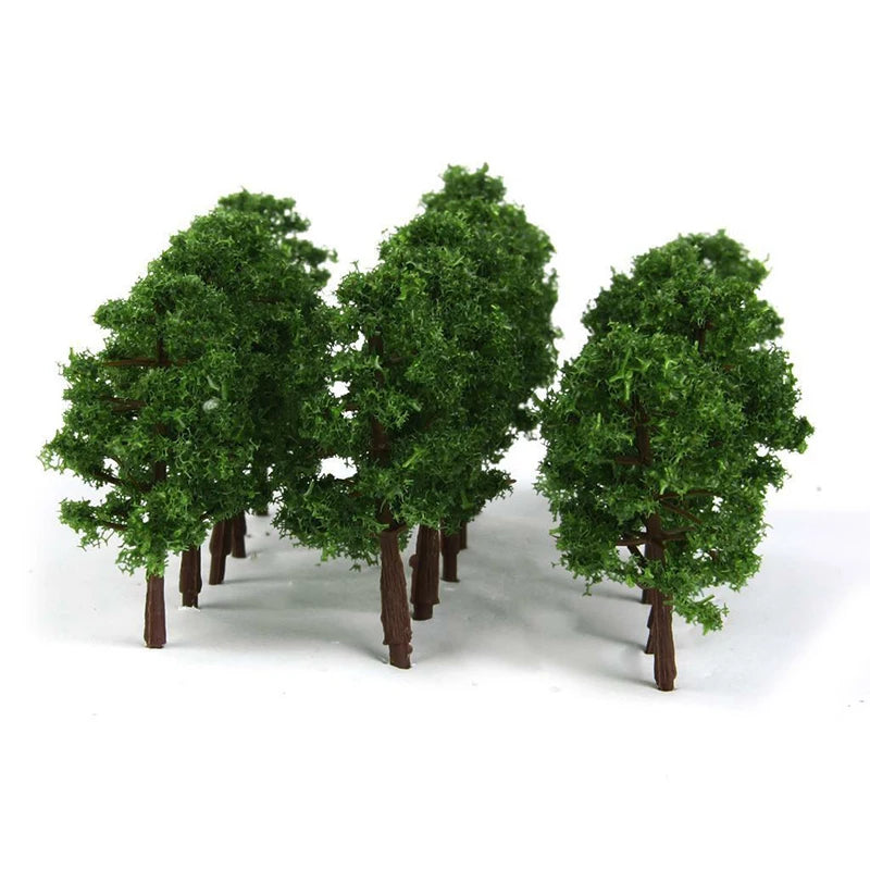 20Pcs Mini Model Trees for Scale Micro Landscape Diorama Train Layout DIY Decor