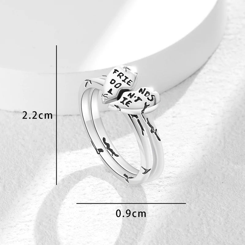 Luxury Sterling Silver Love Arrow Star Wedding Ring Set for Women