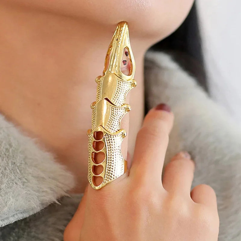 Retro Women's Knuckle Rings Set Steampunk Vintage Claw Jewelry Party Ring