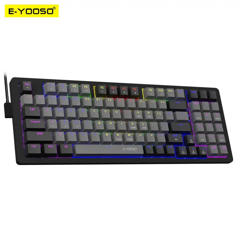Mechanical Gaming Keyboard 94 Keys Hot-Swap RGB Backlit Wired Keyboard