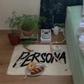 Retro Black French Style Area Rug for Living Room Bedroom Entrance Mat - 80x50cm
