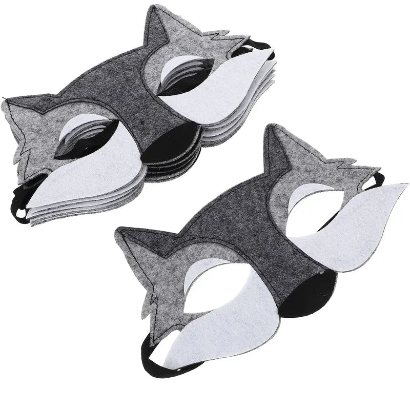 6-Pack Wolf Masks for Halloween Cosplay Animal Face Masks Party Supplies