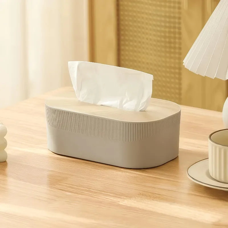 Arched Tissue Box with Lid - Large Bathroom & Bedroom Dispenser, Multiple Colors