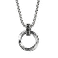 Sterling Silver Necklace Pendant for Women & Men Vintage Hip Hop Jewelry Gift