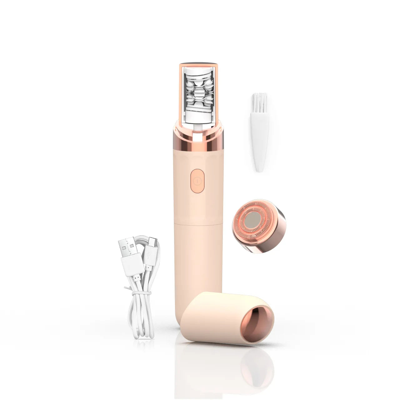 2-in-1 Facial Hair Removal System for Women - Epilator & Razor, Waterproof, Cordless