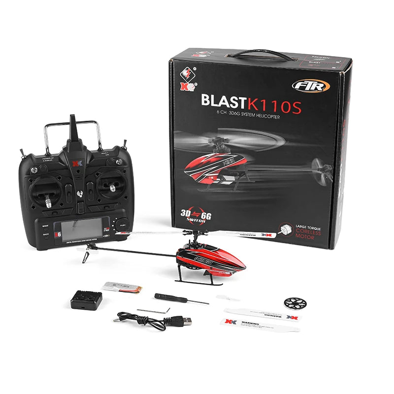 Remote Control Helicopter - 6CH 3D & 6G Gyro, Brushless Motor, 245mm Blade
