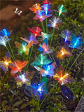 Solar Butterfly Garden Lights Outdoor Waterproof Stake Lights for Yard Pathway Patio - 6 LED