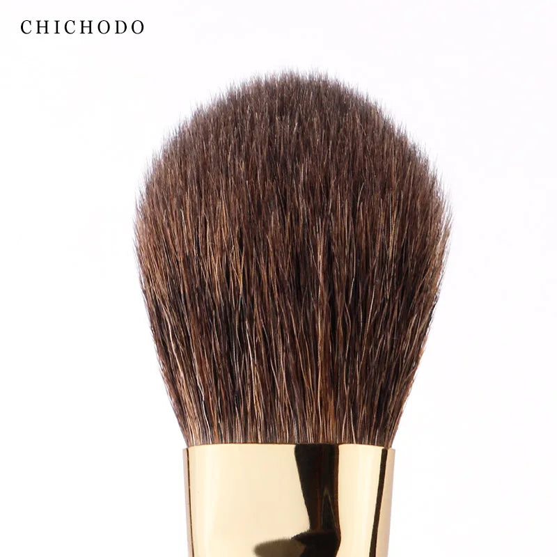 Luxury Makeup Brush for Blush - Soft Animal Hair Precision Brush, Red Rose Series 014