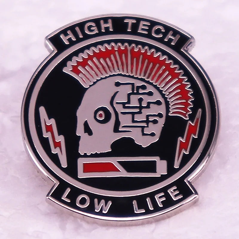 Cyberpunk Enamel Pin Brooch Jewelry Fan Art Collectible Gift
