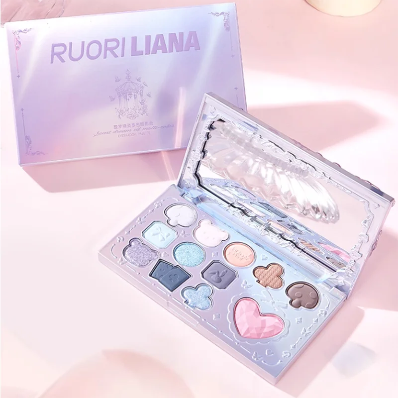 Neutral Eyeshadow Palette with 12 High-Pigment, Long-Wear Shades