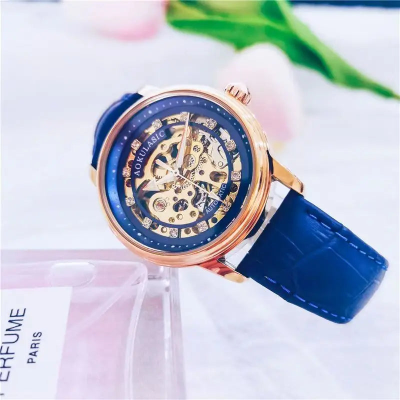 Women’s Automatic Mechanical Watch with Luminous Waterproof Design