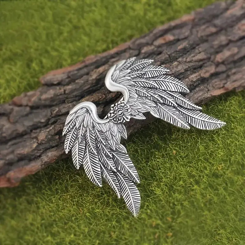 Halloween Angel Wing Hair Clip Spring Clip for Back of Head - Alloy Accessory