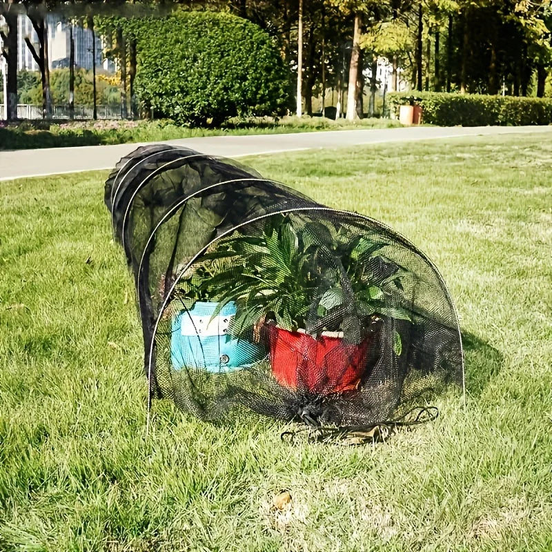 Collapsible Mesh Tunnel for Birds & Insects - UV Protection, Durable Garden Barrier