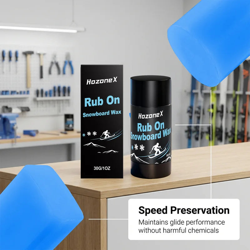 All-Terrain Ski Wax - Quick Apply Glide-Enhancing, Wear-Resistant Formula for Daily Ski Maintenance