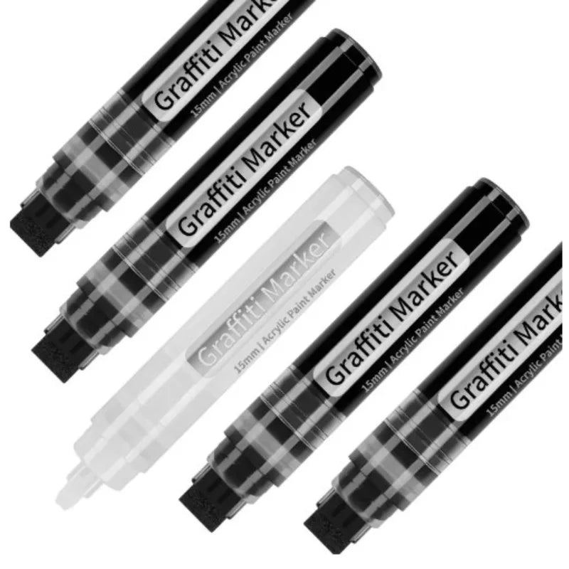 Large Acrylic Paint Pens 15mm Wide Tip for Drawing and Craft Projects