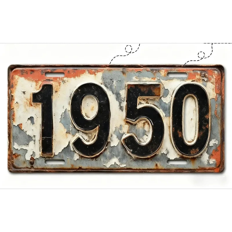 Aluminum License Plate Tag with Polished Metal Finish - Fade-Resistant Car Plate Frame, Easy Install