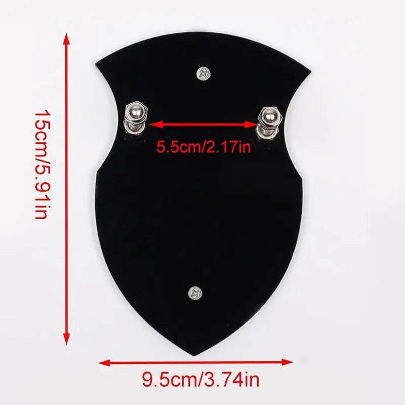 Wall-Mount Sword & Axe Holder Display Stand - Acrylic Vertical Hanger for Weapons