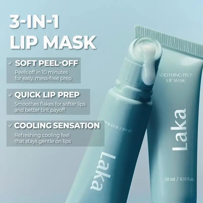 3-in-1 Lip Mask Hydrating Peeling & Nourishing Moisturizer - Cooling & Soothing