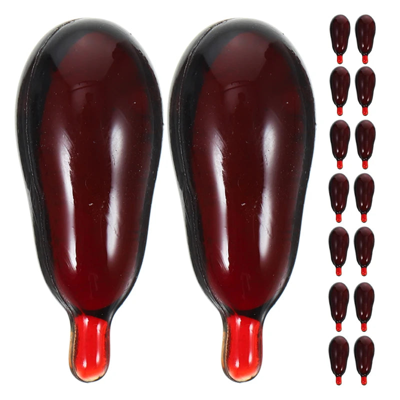 20 Pcs Halloween Fake Blood Capsules for Cosplay and Makeup Effects