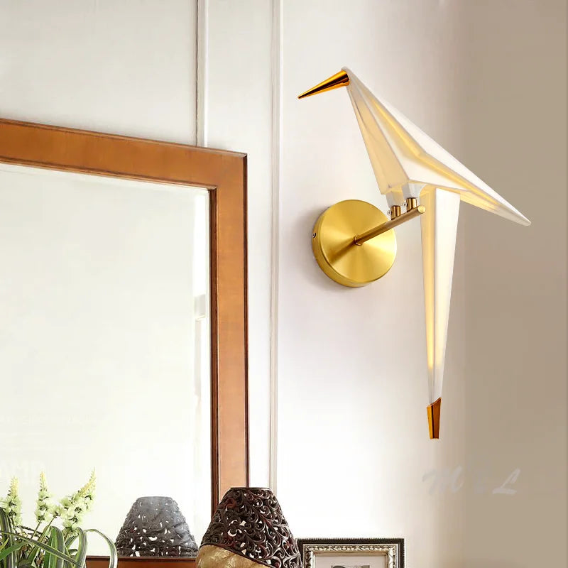 Bird Wall Lamp LED Wall Light Fixture for Living Room Decor - Loft Sconce