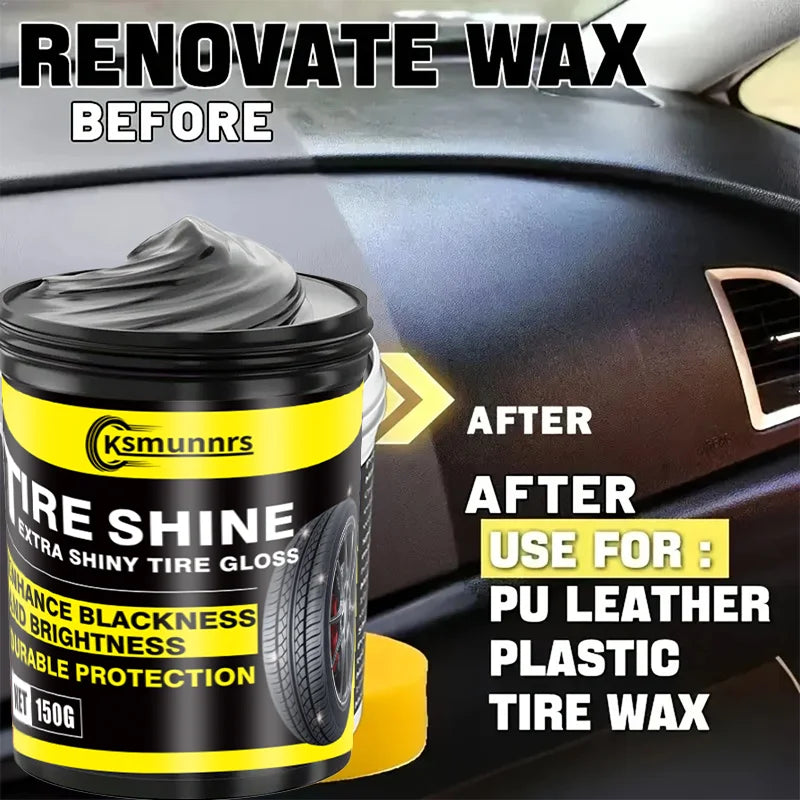 Heavy-Duty Car Plastic Renovator Wax - Scratch Repair & Protection for Bumpers and Interiors