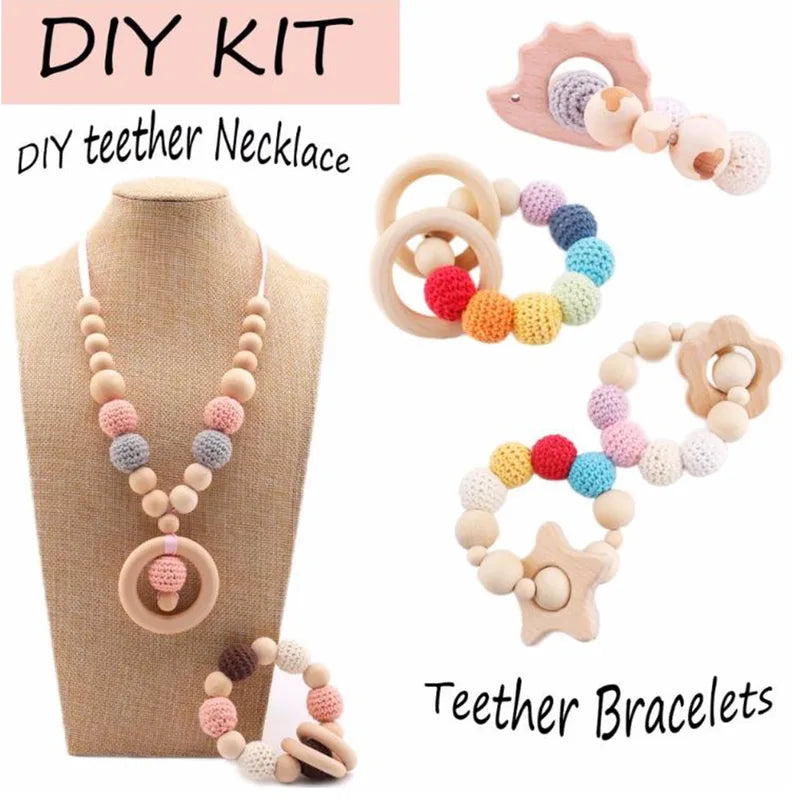 15pcs Round Knitted Yarn Beads for Jewelry Making Charms & Accessories