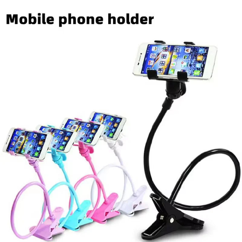 Flexible Mobile Phone Holder Long Arm Clamp Desk & Bed Stand Smartphone Support