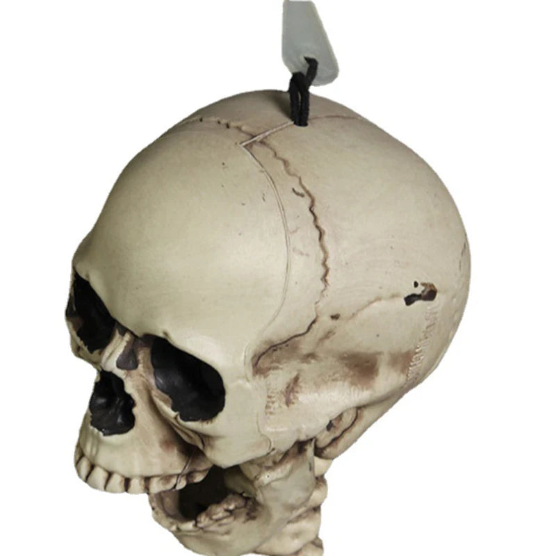 Full Size Movable Skeleton Skeleton Sculpture for Halloween Yard Garden Patio Decor