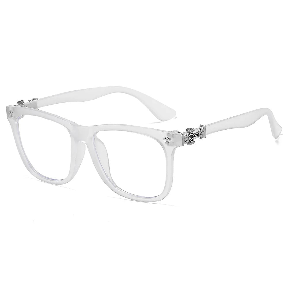 Fashion Glasses Frame Women & Men Square Eyeglasses Anti Blue Light Vintage Prescription
