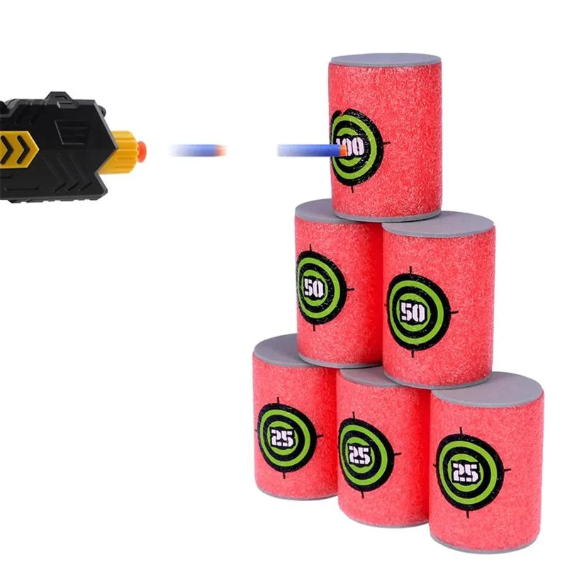 6-Pack Foam Dart Targets for Nerf Blasters Kids Shooting Game Toy