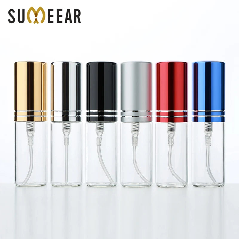 100Pcs 5ml Portable Empty Perfume Spray Bottles Travel Cosmetic Refillable Mini Parfum Bottles