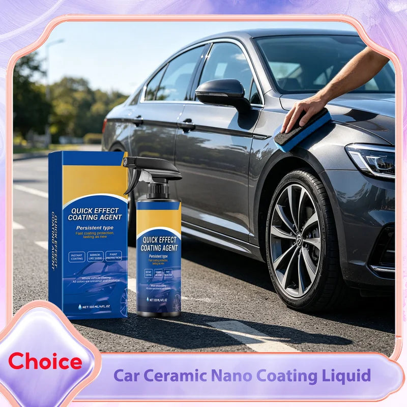 Car Nano Ceramic Wax Coating Spray Quick-Dry Polish Anti-Scratch Protection 120ML