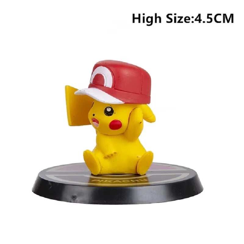Pokemon Action Figures Set - Pikachu Charizard Blastoise Squirtle Bulbasaur Toy Collection, 6-7cm