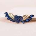 Sparkling Crystal Love Angel Wings Brooch for Weddings & Dress Decor