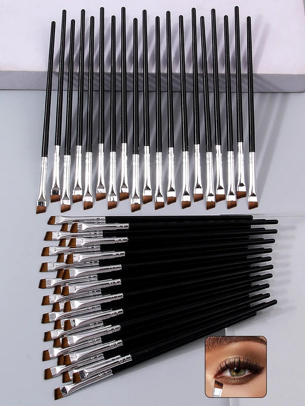 50PCS Professional Eye Makeup Brush Set - Eyeliner, Brow & Blending Tools