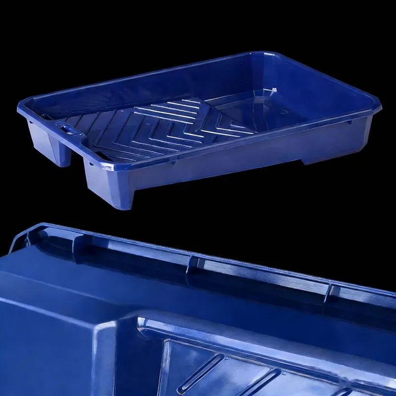 9-Inch Plastic Paint Tray Set with 10 Transparent Pads for DIY Painting & Color Change