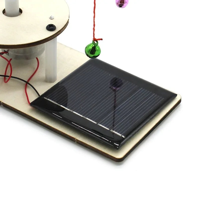 Wooden Solar Energy Science Toy Kit for Kids Educational Physics Learning