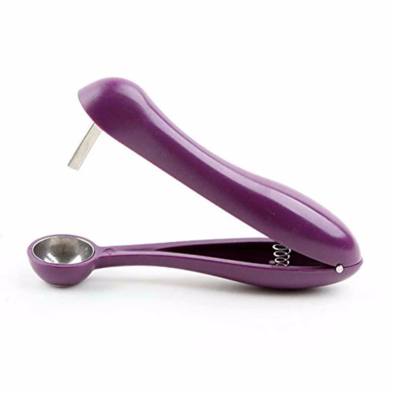 Cherry and Olive Pit Remover Tool for Kitchen, Purple, 13x9cm