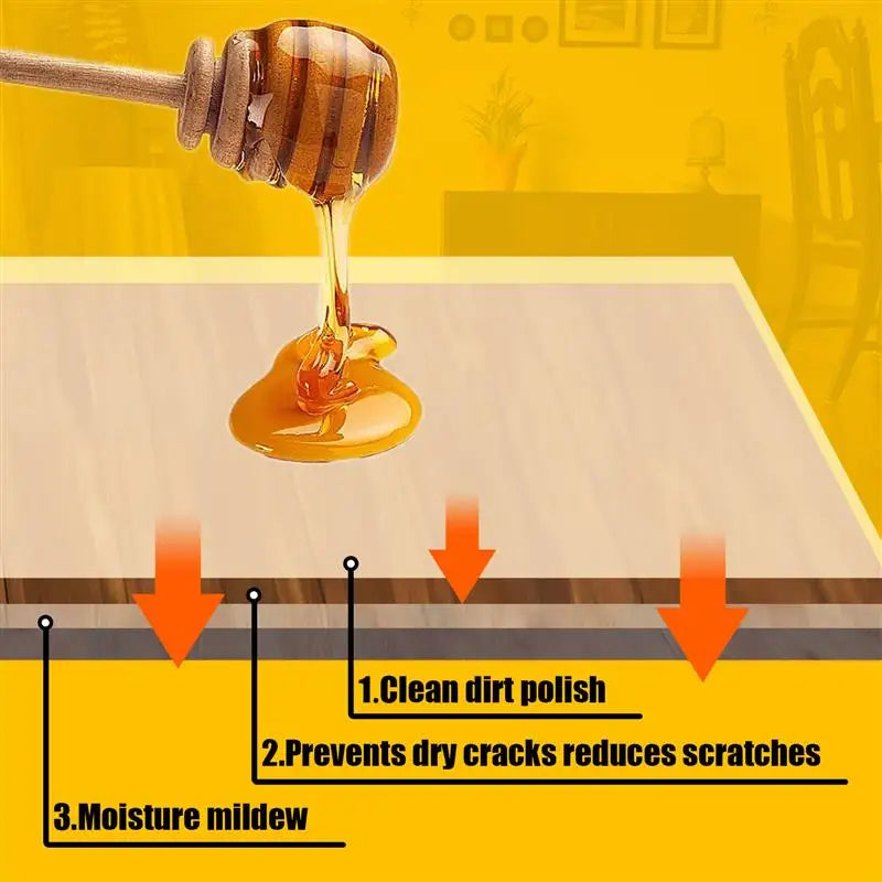 Wood Furniture Polisher Beeswax for Furniture Care & Maintenance - Natural Beeswax Polish