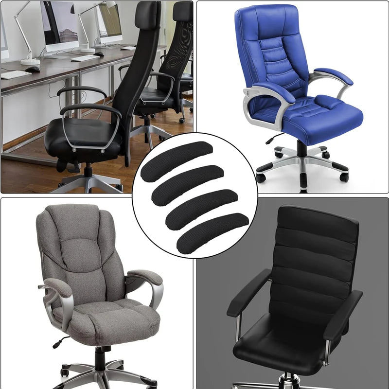 Stretchable Office Chair Arm Cover Dustproof & Stain Resistant Slipcover - 1 Pair