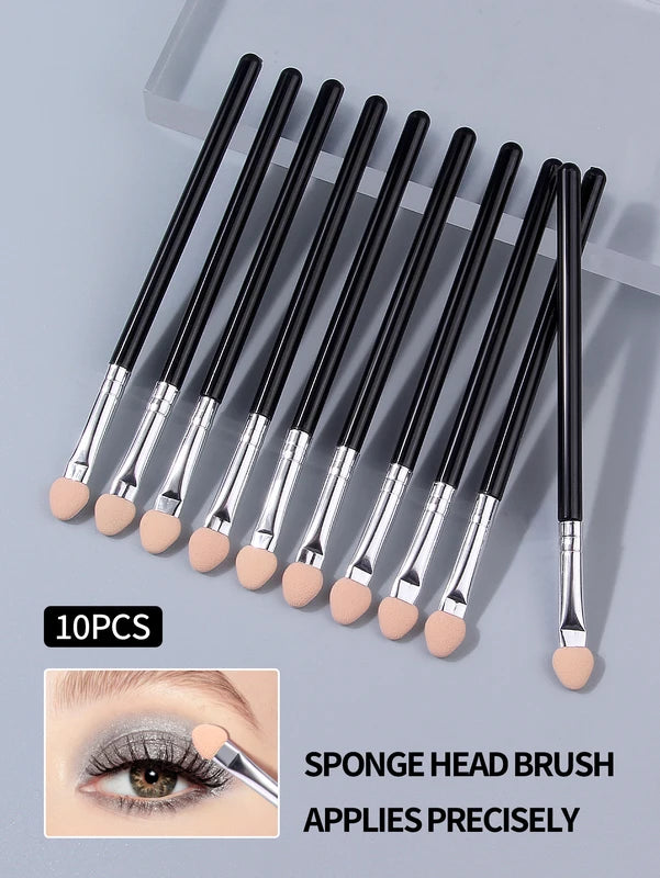 Dual-Color Makeup Sponge Eyeshadow Brush Set - Nail & Eye Makeup Tools