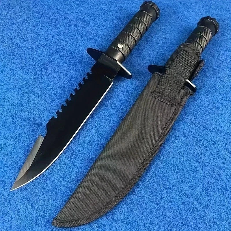 Multi-Function Fixed Blade Tactical Knife with Sheath - High Hardness Portable Tool