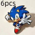6pcs Cartoon Enamel Pin Set - Anime Badges Brooches for Bags & Clothes