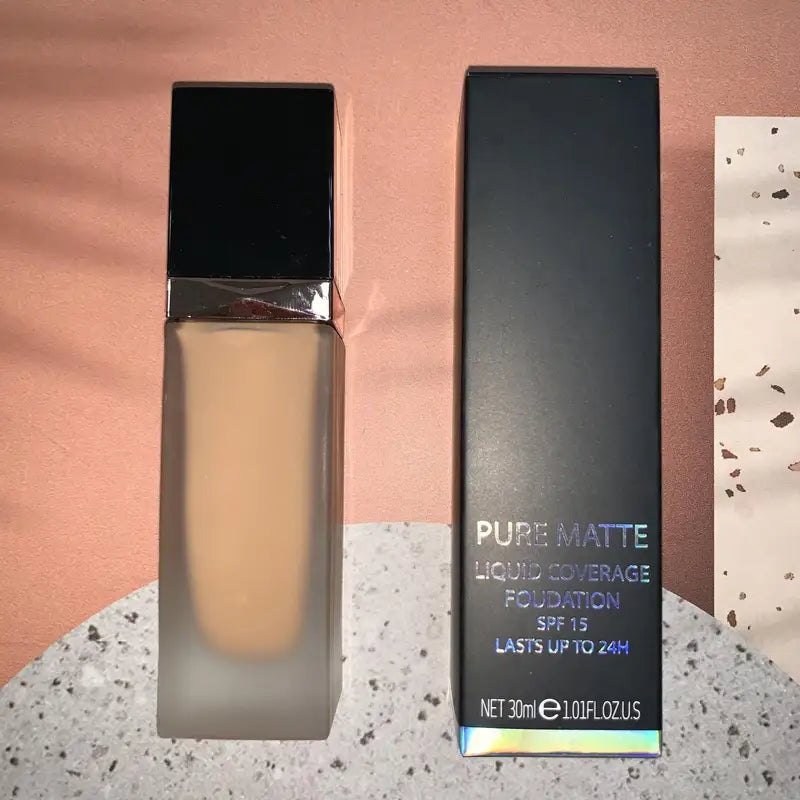 Waterproof Matte Liquid Foundation with Full Coverage & Oil Control