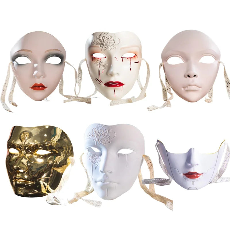 Anime Mask Cosplay Party Masquerade Costume Accessories - Hand-Painted Design