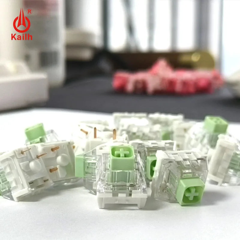 Mechanical Keyboard Switches - Kailh Box Jade Navy Clicky Tactile Switches for Gaming
